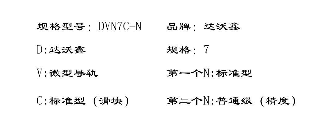 DVN7C-N微型導(dǎo)軌型號圖片